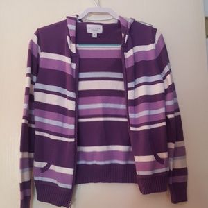 Hooded purple Sweater